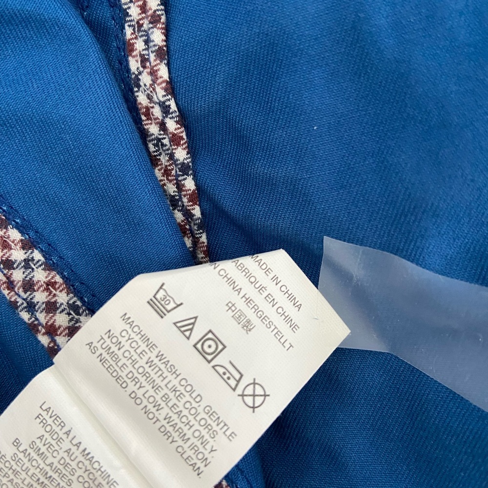 Women's Casual J. Crew Size M Cobalt Blue Jacket With Gold Accents - Picture 10 of 12